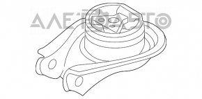 Pernele centrale ale motorului Mazda3 MPS 09-13