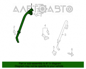 Centura de siguranță spate stânga Mazda3 MPS 09-13