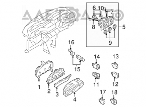 Tabloul de bord Mazda3 2.3 03-08 tip 2 zgârieturi