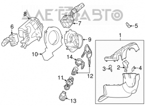 Blocare cu cheie pentru Mazda3 03-08