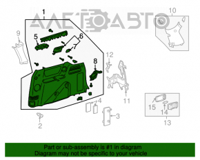 Capacul spate dreapta Toyota Sienna 04-10