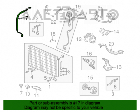 Tubul de aer condiționat din fier/cauciuc pentru Honda Civic 4d 06-09