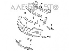 Suportul pentru bara spate stânga Mazda3 03-08 HB nou OEM original