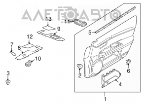 Controlul geamului electric din față, stânga, Mazda6 09-13