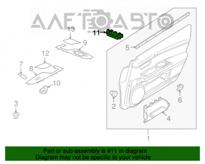 Controlul geamului electric din față, stânga, Mazda6 09-13