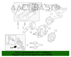 Comutatorul de sub volan stânga Mazda6 09-13