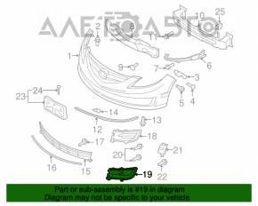 Обрамление птф правое Mazda6 09-13