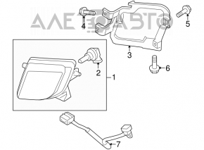 Противотуманная фара птф левая Mazda6 09-13