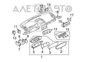 Управление климат-контролем Mitsubishi Galant 04-12