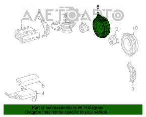 Динамик дверной передний правый jbl Toyota Prius 20 04-09