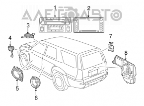 Динамик задний правый jbl Toyota Prius 20 04-09