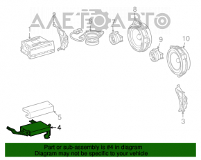 Amplificator JBL pentru Toyota Prius 2004-2009