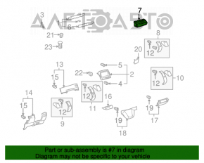 Indicatorul centurii de siguranță Toyota Prius 2004-2009