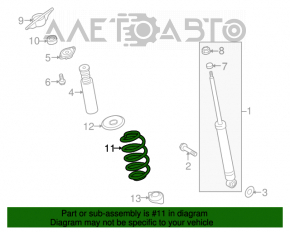 Arc spate dreapta pentru Suzuki Kizashi 10-15