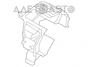 Corpul ventilatorului gol, partea dreaptă a Subaru Outback 10-14.