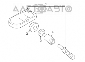 Датчик давления колеса Mazda3 MPS 09-13