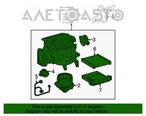 Печка в сборе Lexus RX300 RX330 04-06