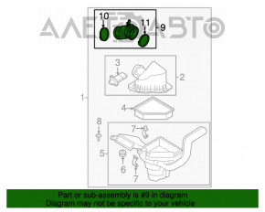 Tubulatură de aer Ford Focus usa 08-11