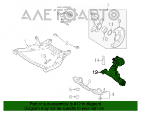 Maneta inferioară frontală stângă Mazda CX-7 06-09