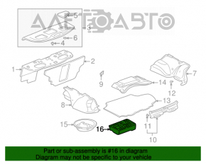 Поддон багажника Lexus IS200 IS300 99-05 вставка в запаску