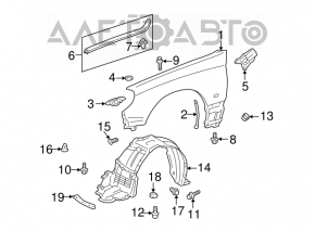 Aripa fata dreapta Lexus IS200 IS300 99-05