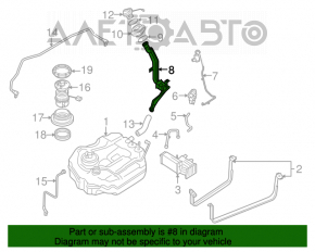 Заливная горловина топливного бака Mazda3 2.3 03-08 HB