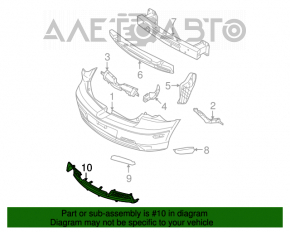 Capacul de bara spate inferior Mazda3 03-08 Sport