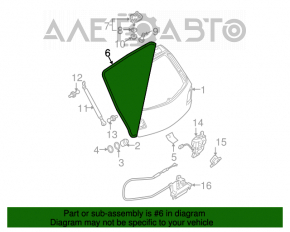 Garnitura capac portbagaj Mazda3 03-08 HB