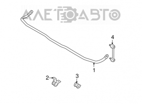 Stabilizator spate Mazda3 2.3 03-08 nou original OEM