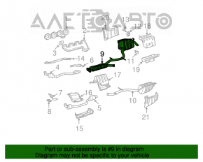 Silencer spate cu teava dreapta pentru Mercedes W211 E550