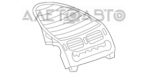 Tubul de aer superior Mercedes W211 negru.