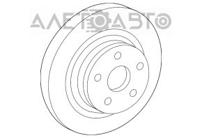 Placă de frână spate dreapta Mercedes W211 E550 320mm