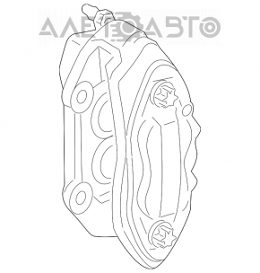 Suportul frontal stânga Mercedes W211 E550 cu 4 pistoane.