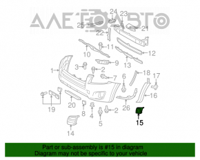 Обрамление птф правое Toyota Rav4 06-12 OEM