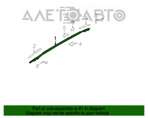 Balustrade longitudinale Nissan Murano z50 03-08 vopseaua s-a descuamat.