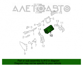 Conducta de aer central Nissan Murano z50 03-08