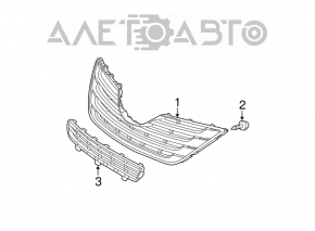 Grila radiatorului Toyota Camry 40 07-09 SE