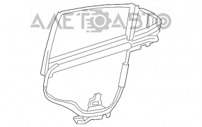 Perdeaua ușii din spate stânga pentru Lexus LS460 LS600h 07-12 bej.