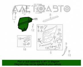 Perdeaua ușii din spate stânga pentru Lexus LS460 LS600h 07-12 bej.