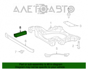 Amplificatorul de subcadru frontal stânga pentru Lexus LS460 07-12 rwd