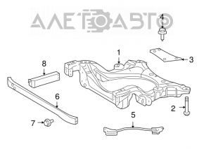 Amplificatorul de subramă frontală dreapta pentru Lexus LS460 07-12 rwd