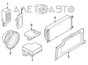 BLUETOOTH TELEMATICS MODULE BMW X5 X6 E70 E71 07-13