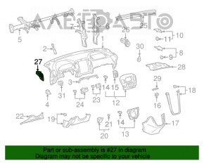 Воздуховод левый Lexus RX300 98-03