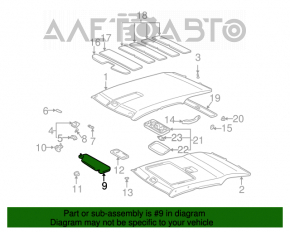 Capota dreapta Lexus RX300 98-03 bej, pentru curatare, fara carlig.