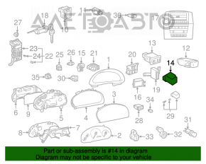 Butonul de încălzire a scaunului pasagerului pentru Lexus RX300 98-03