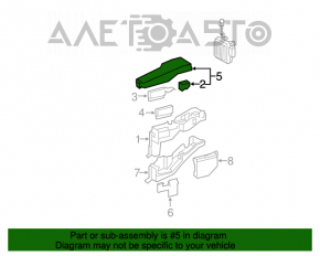 Capacul cutiei de sigurante sub capota Toyota Avalon 08-10