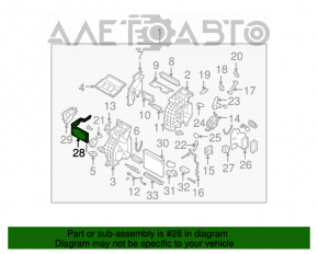 Radiatorul de încălzire a încălzitorului pentru Subaru B10 Tribeca