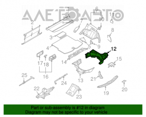 Capac portbagaj dreapta Infiniti FX35 FX45 03-08