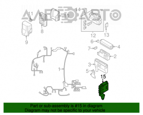 Blocul de siguranțe subtorpedă BODY CONTROL Infiniti FX35 FX45 03-08