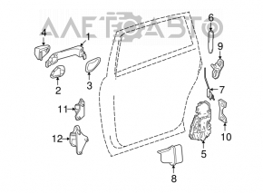 Ручка двери внешняя передняя правая Mercedes W164 ML